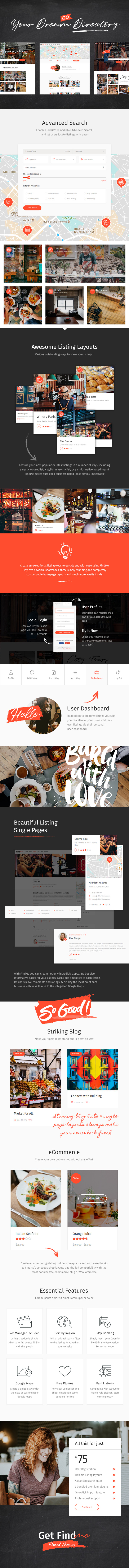 FindMe - Directory Listing Theme - 1